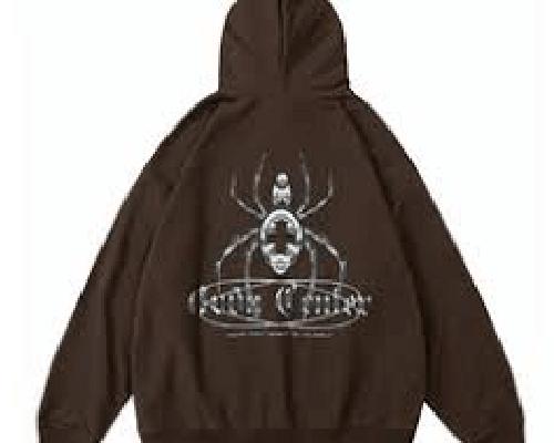 Brown Sp5der Hoodie