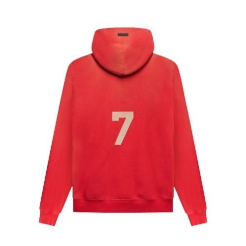 Fear of God 7 Essentials Hoodie Red for Sale